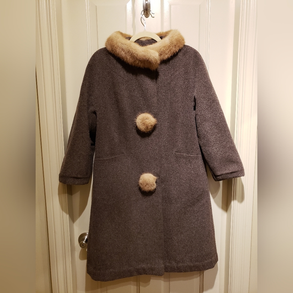 Vintage Mohair and Wool Coat